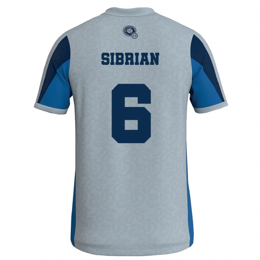 Danxen Niño Camiseta El Salvador David Sibrian #6 Blanco Azul Cielo 2ª Equipación 26-28 La Camisa México