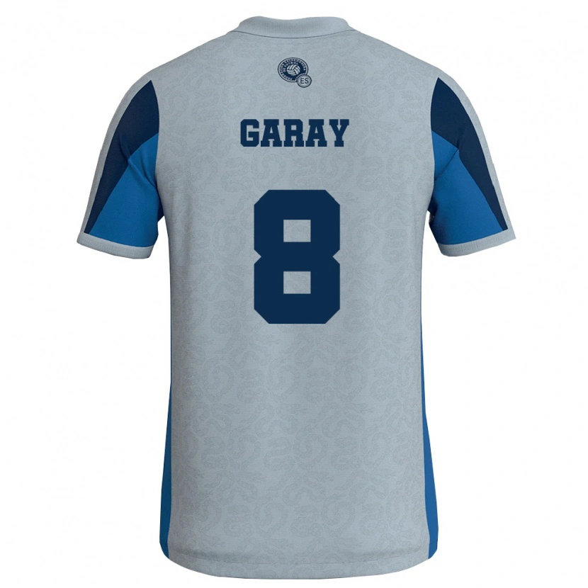 Danxen Niño Camiseta El Salvador Enzo Garay #8 Blanco Azul Cielo 2ª Equipación 26-28 La Camisa México