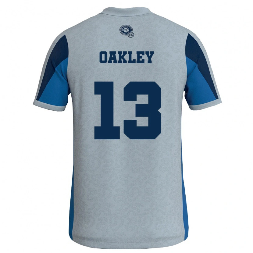 Danxen Niño Camiseta El Salvador Ethan Oakley #13 Blanco Azul Cielo 2ª Equipación 26-28 La Camisa México