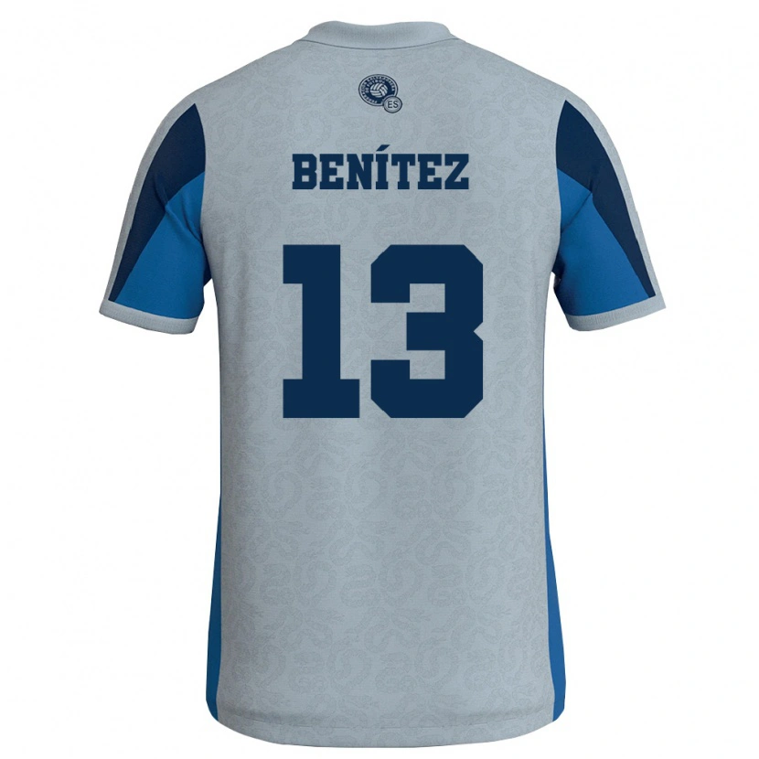 Danxen Niño Camiseta El Salvador Tereso Benítez #13 Blanco Azul Cielo 2ª Equipación 26-28 La Camisa México