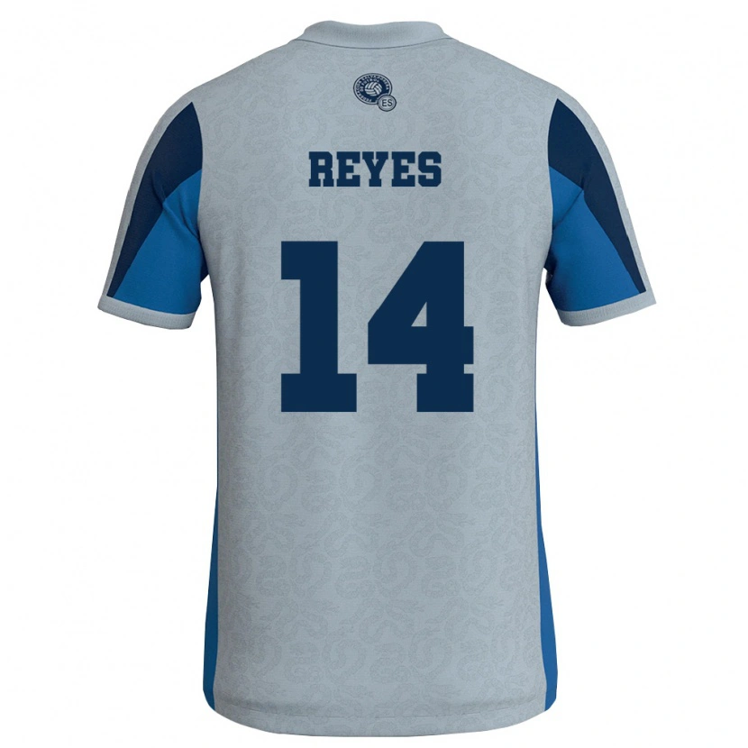 Danxen Niño Camiseta El Salvador Karen Reyes #14 Blanco Azul Cielo 2ª Equipación 26-28 La Camisa México