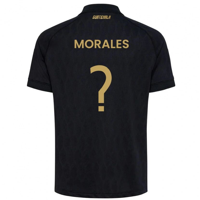 Danxen Niño Camiseta Guatemala Karla Morales #0 Negro Azul Cielo Blanco 2ª Equipación 26-28 La Camisa México