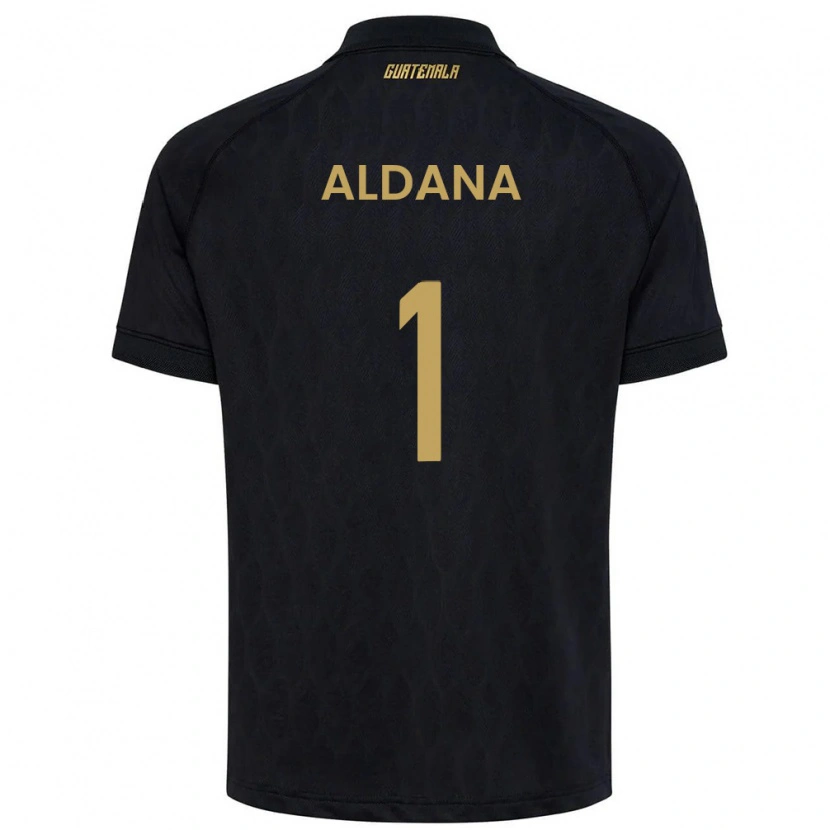Danxen Niño Camiseta Guatemala David Aldana #1 Negro Azul Cielo Blanco 2ª Equipación 26-28 La Camisa México
