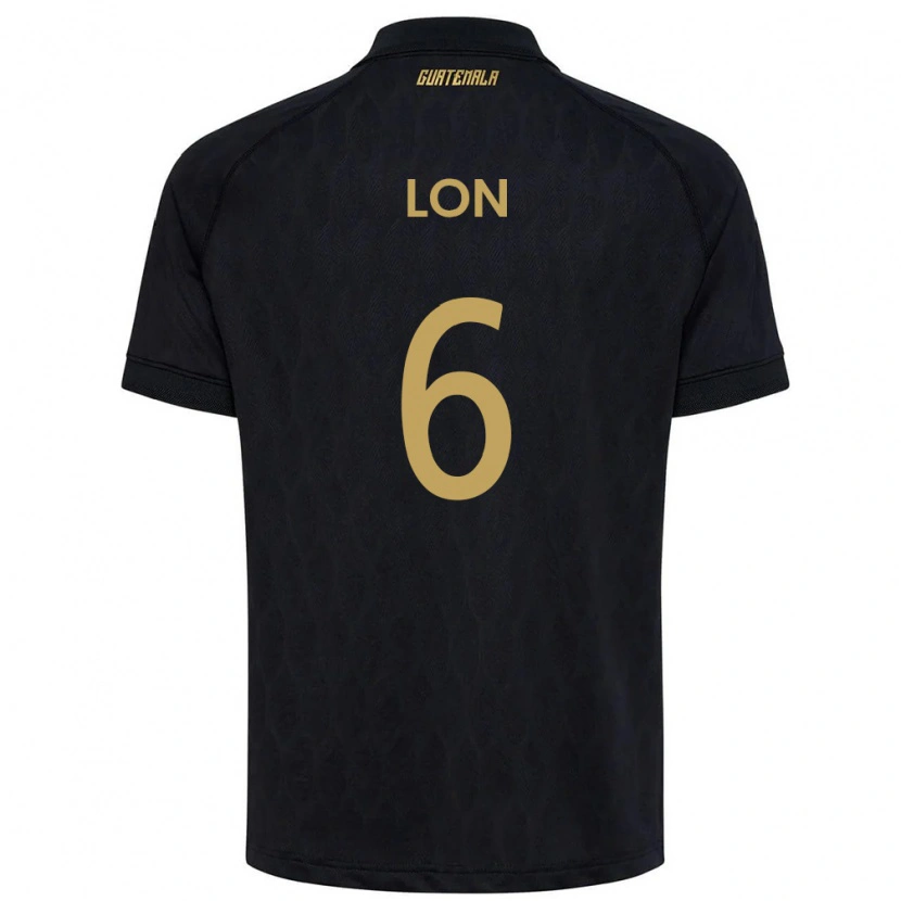 Danxen Niño Camiseta Guatemala Ariel Lon #6 Negro Azul Cielo Blanco 2ª Equipación 26-28 La Camisa México