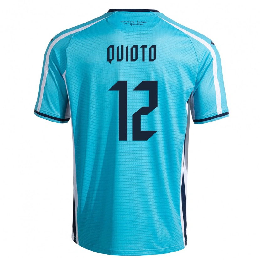 Danxen Niño Camiseta Honduras Romell Quioto #12 Azul Cielo Marino 2ª Equipación 26-28 La Camisa México