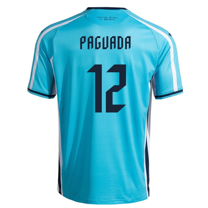 Danxen Niño Camiseta Honduras Daniel Paguada #12 Azul Cielo Marino 2ª Equipación 26-28 La Camisa México