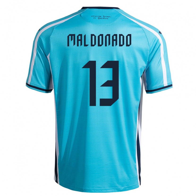 Danxen Niño Camiseta Honduras Edwin Maldonado #13 Azul Cielo Marino 2ª Equipación 26-28 La Camisa México