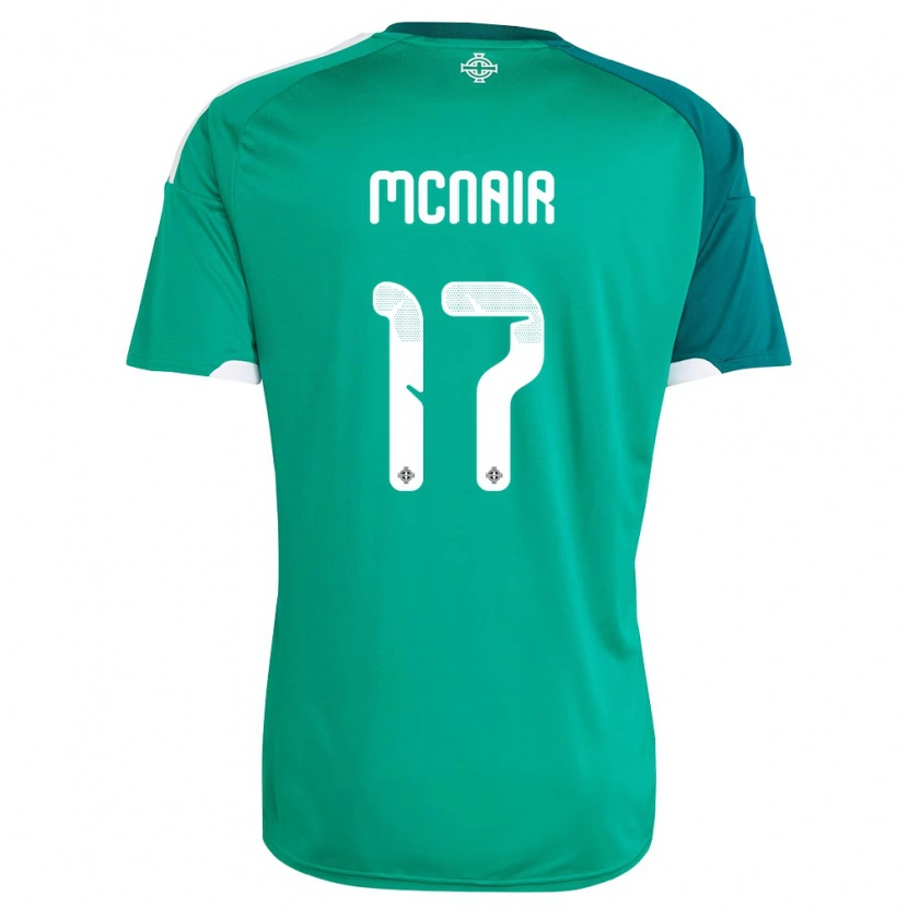 Danxen Hombre Camiseta Irlanda Del Norte Paddy Mcnair #17 Verde Blanco 1ª Equipación 26-28 La Camisa México