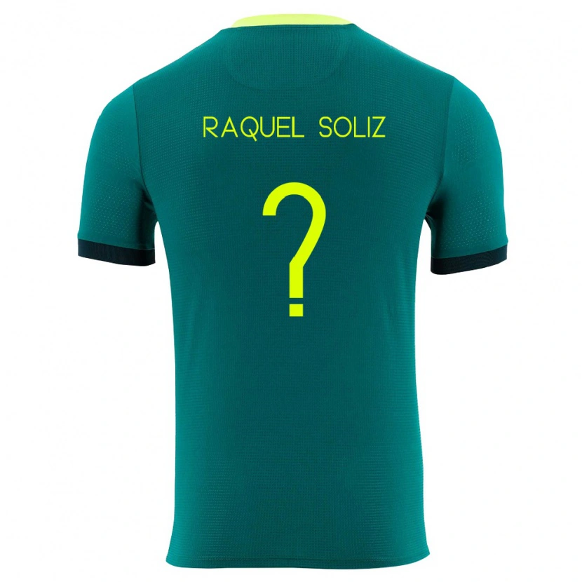 Danxen Hombre Camiseta Bolivia Ruth Raquel Soliz #0 Verde Amarillo Negro 1ª Equipación 26-28 La Camisa México