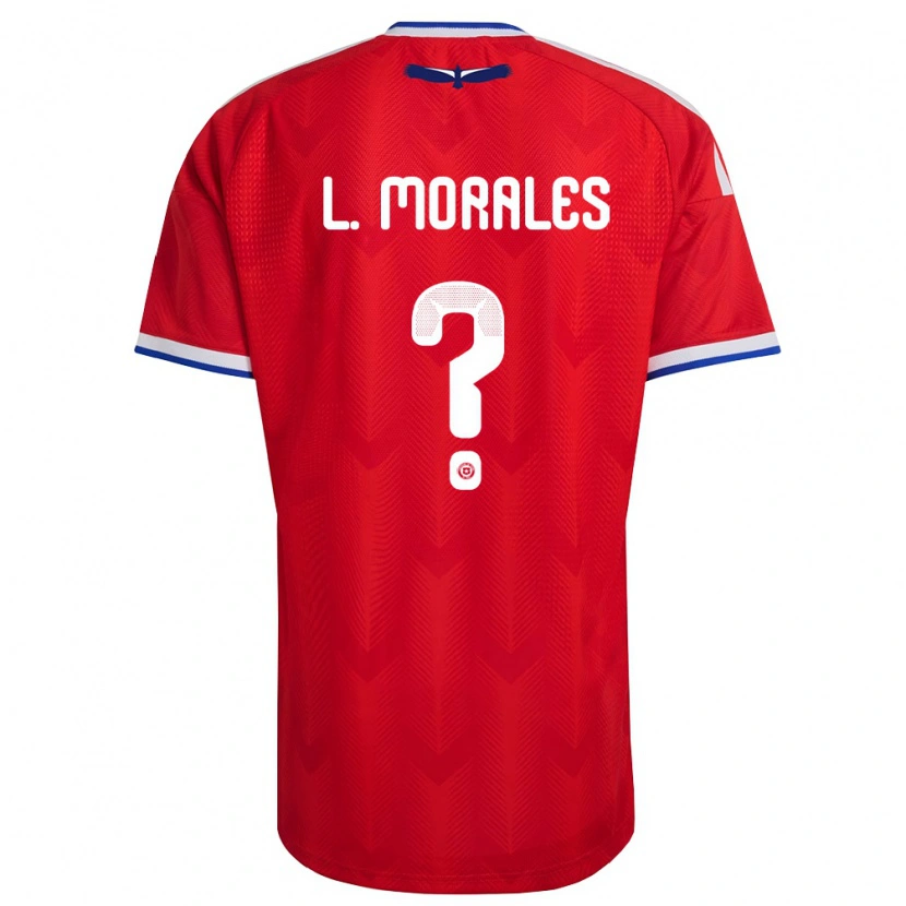 Danxen Hombre Camiseta Chile Lauryn Morales #0 Rojo Blanco Azul 1ª Equipación 26-28 La Camisa México