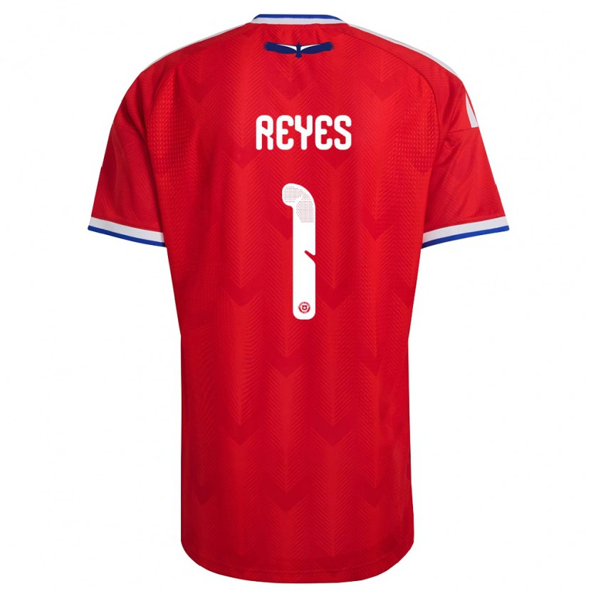 Danxen Hombre Camiseta Chile Vicente Reyes #1 Rojo Blanco Azul 1ª Equipación 26-28 La Camisa México