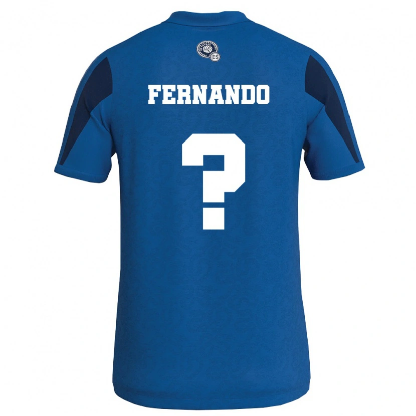 Danxen Hombre Camiseta El Salvador Fernando Sánchez #0 Azul Marino 1ª Equipación 26-28 La Camisa México