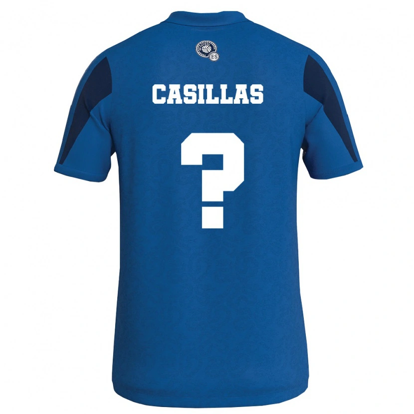 Danxen Hombre Camiseta El Salvador Marcos Casillas #0 Azul Marino 1ª Equipación 26-28 La Camisa México