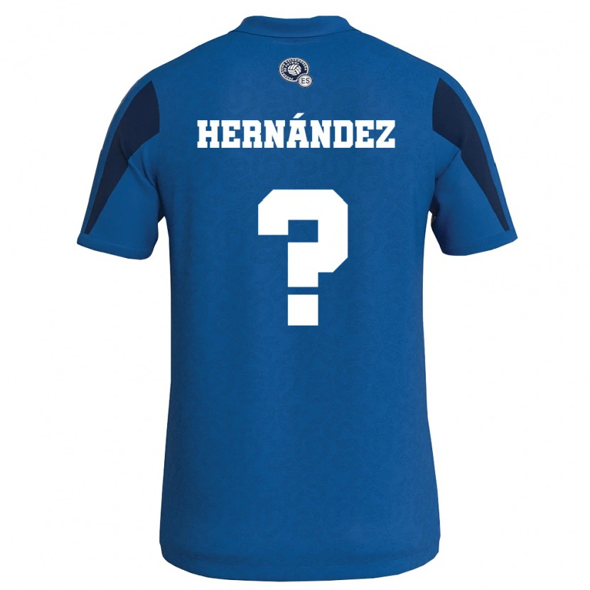 Danxen Hombre Camiseta El Salvador Irma Dolores Hernández #0 Azul Marino 1ª Equipación 26-28 La Camisa México