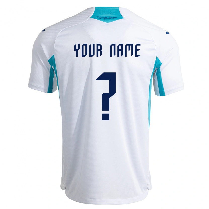 Danxen Hombre Camiseta Honduras Su Nombre #0 Blanco Azul Azul Cielo 1ª Equipación 26-28 La Camisa México