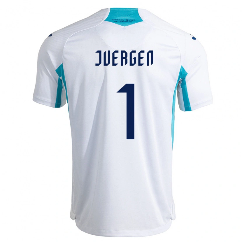 Danxen Hombre Camiseta Honduras Juergen García #1 Blanco Azul Azul Cielo 1ª Equipación 26-28 La Camisa México