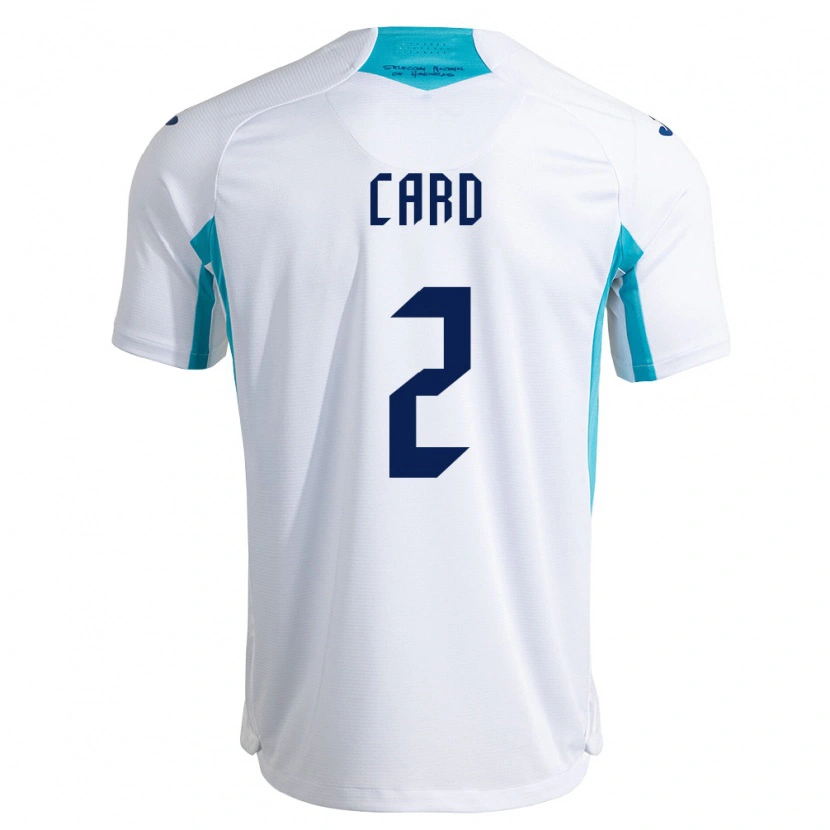 Danxen Hombre Camiseta Honduras Samuel Card #2 Blanco Azul Azul Cielo 1ª Equipación 26-28 La Camisa México