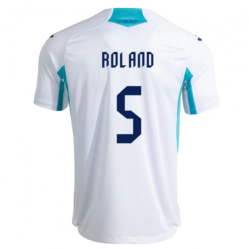Danxen Hombre Camiseta Honduras Daniel Roland #5 Blanco Azul Azul Cielo 1ª Equipación 26-28 La Camisa México
