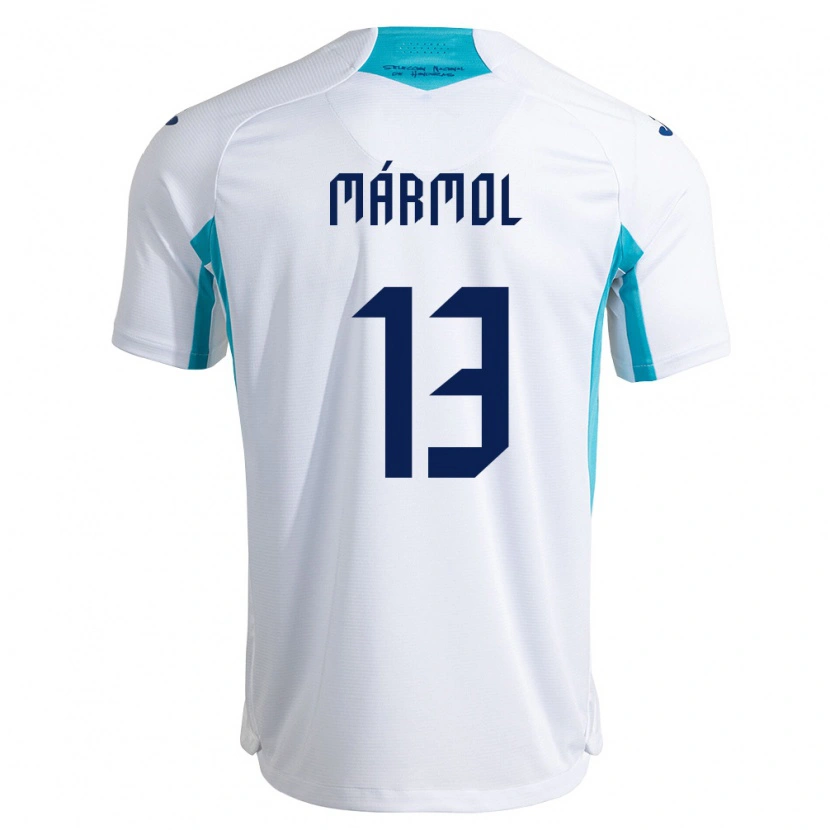 Danxen Hombre Camiseta Honduras Edil Mármol #13 Blanco Azul Azul Cielo 1ª Equipación 26-28 La Camisa México