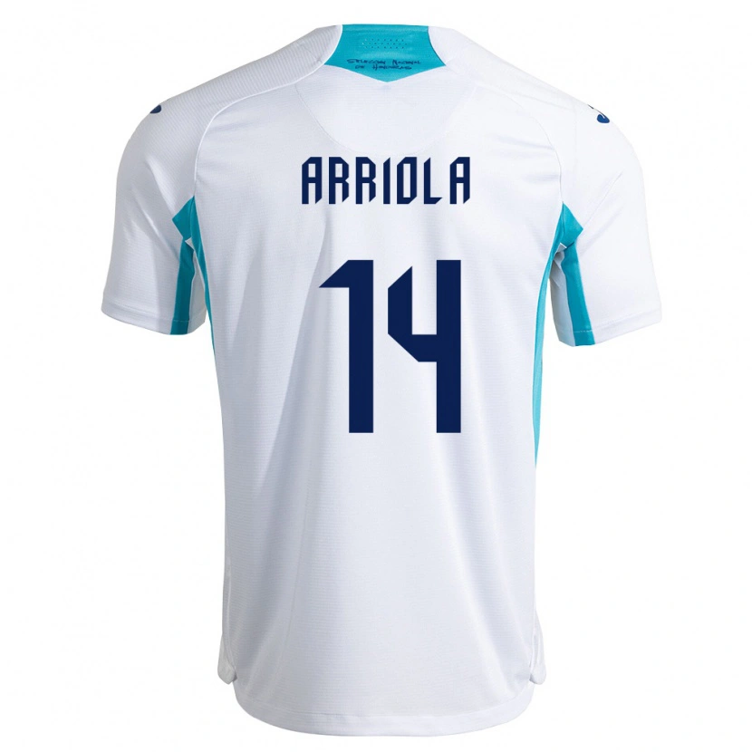 Danxen Hombre Camiseta Honduras Yeison Arriola #14 Blanco Azul Azul Cielo 1ª Equipación 26-28 La Camisa México