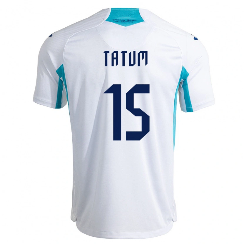 Danxen Hombre Camiseta Honduras Anfronit Tatum #15 Blanco Azul Azul Cielo 1ª Equipación 26-28 La Camisa México