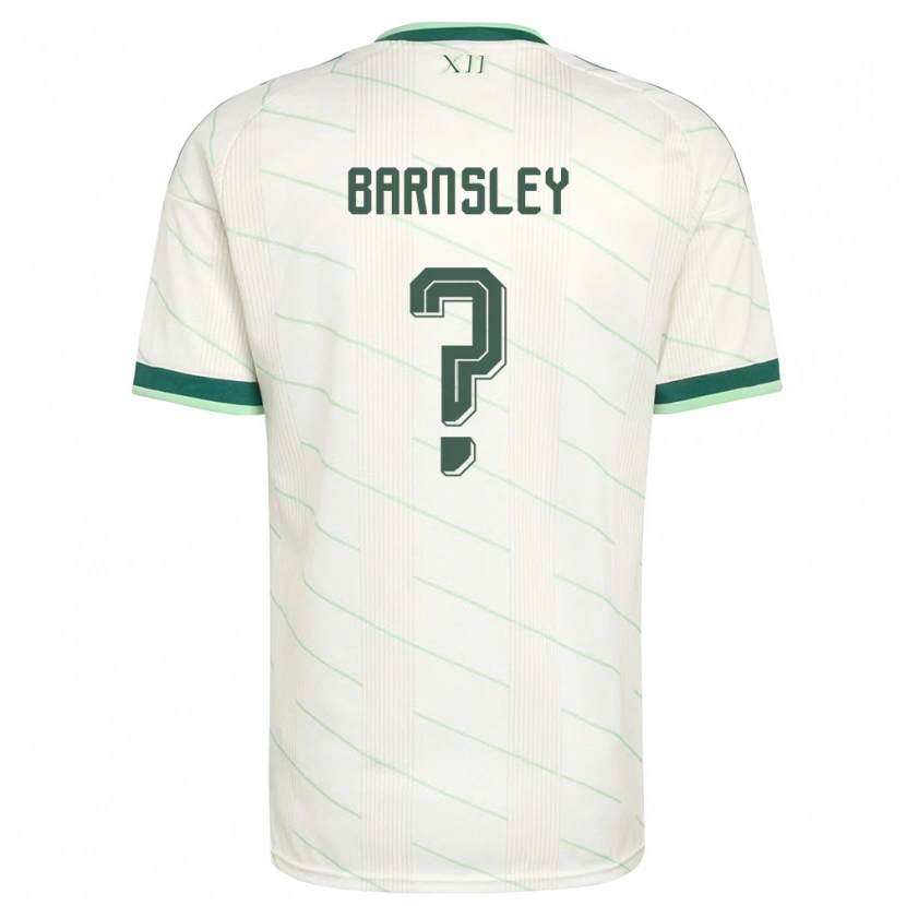Danxen Hombre Camiseta Irlanda Del Norte Fraser Barnsley #0 Blanco Verde 2ª Equipación 26-28 La Camisa México