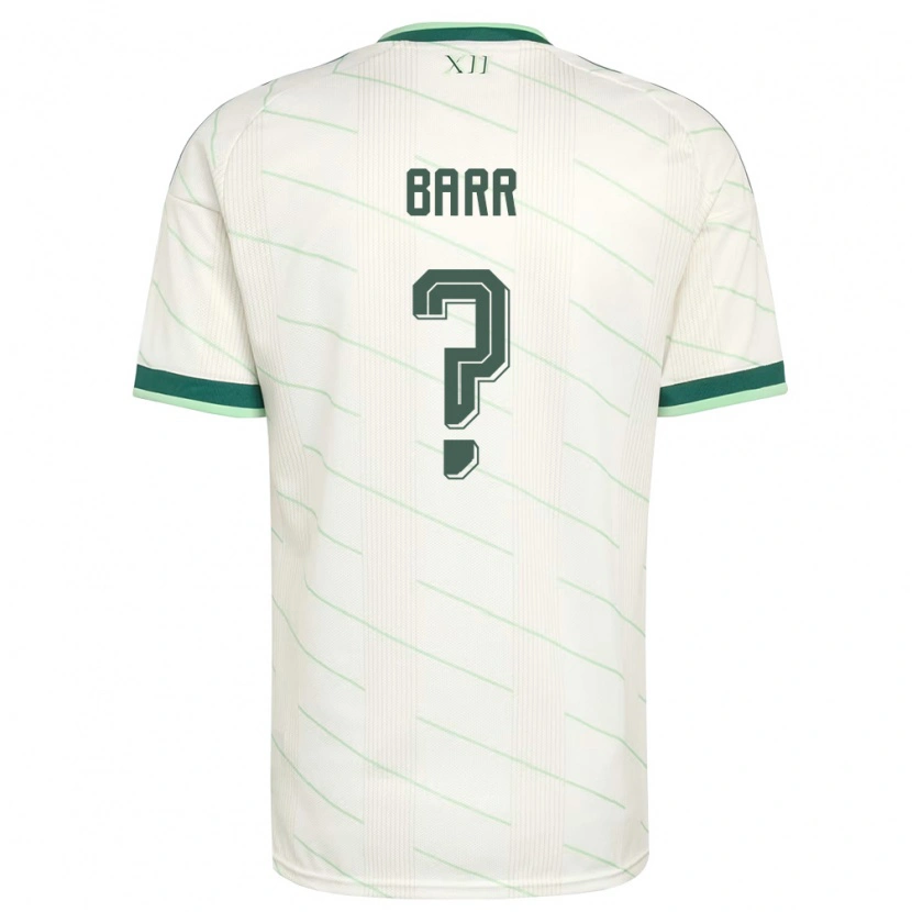 Danxen Hombre Camiseta Irlanda Del Norte Conor Barr #0 Blanco Verde 2ª Equipación 26-28 La Camisa México