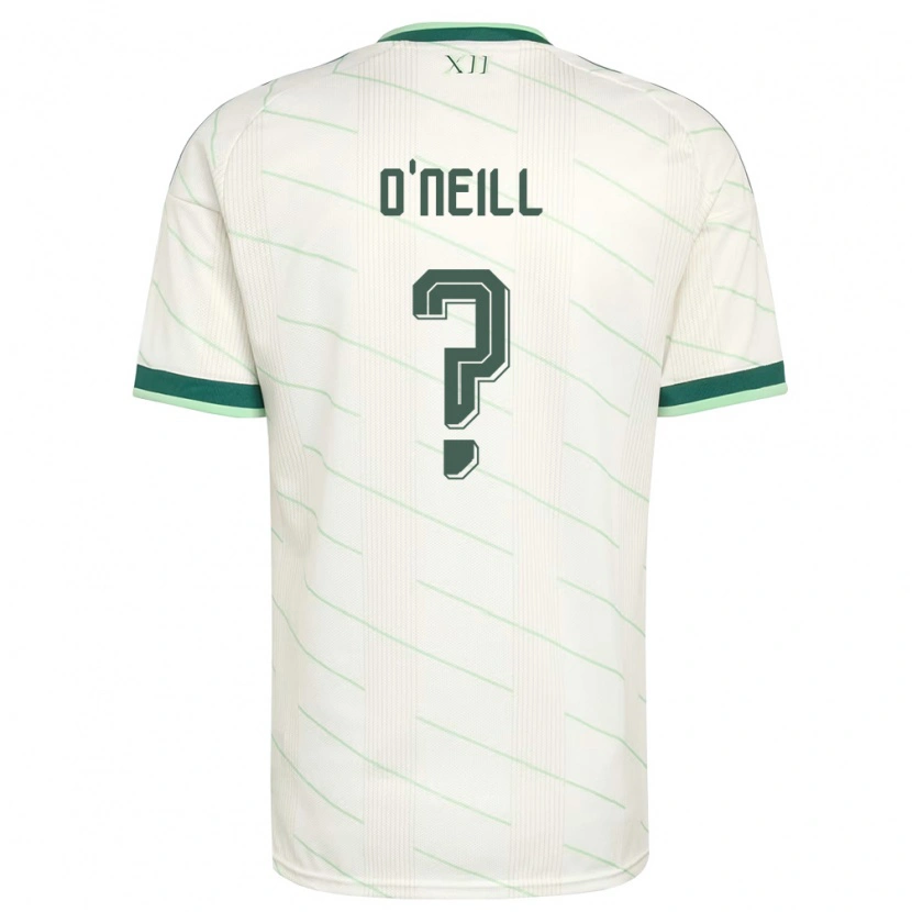 Danxen Hombre Camiseta Irlanda Del Norte Conleth O'neill #0 Blanco Verde 2ª Equipación 26-28 La Camisa México