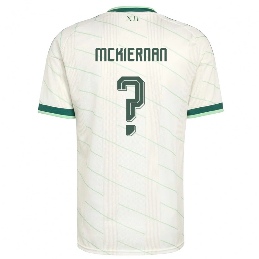 Danxen Hombre Camiseta Irlanda Del Norte Jj Mckiernan #0 Blanco Verde 2ª Equipación 26-28 La Camisa México