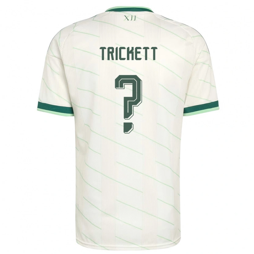 Danxen Hombre Camiseta Irlanda Del Norte Lewis Trickett #0 Blanco Verde 2ª Equipación 26-28 La Camisa México
