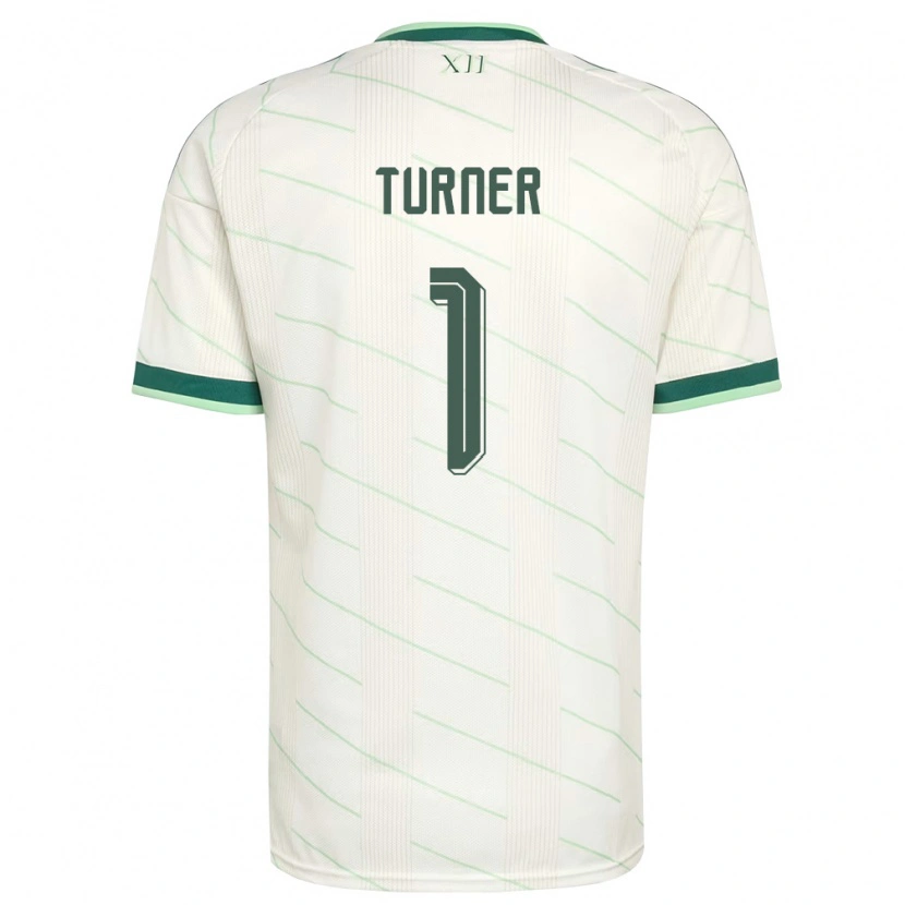 Danxen Hombre Camiseta Irlanda Del Norte Shannon Turner #1 Blanco Verde 2ª Equipación 26-28 La Camisa México