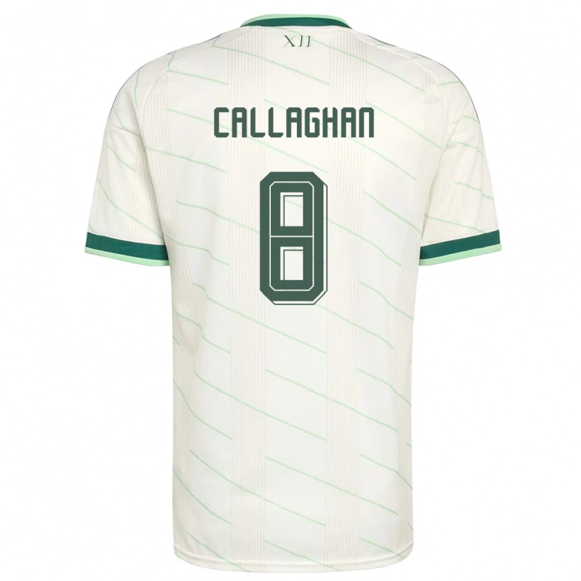Danxen Hombre Camiseta Irlanda Del Norte Marissa Callaghan #8 Blanco Verde 2ª Equipación 26-28 La Camisa México