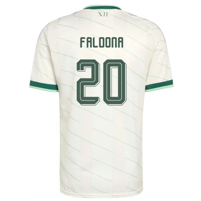 Danxen Hombre Camiseta Irlanda Del Norte Jack Faloona #20 Blanco Verde 2ª Equipación 26-28 La Camisa México