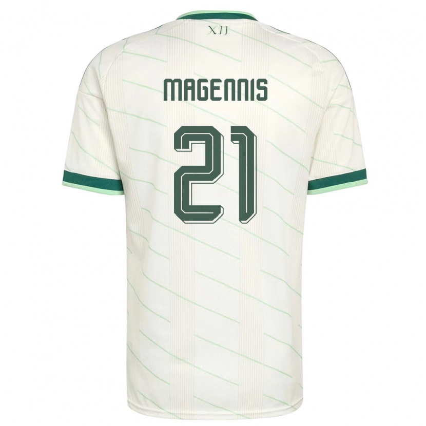 Danxen Hombre Camiseta Irlanda Del Norte Josh Magennis #21 Blanco Verde 2ª Equipación 26-28 La Camisa México