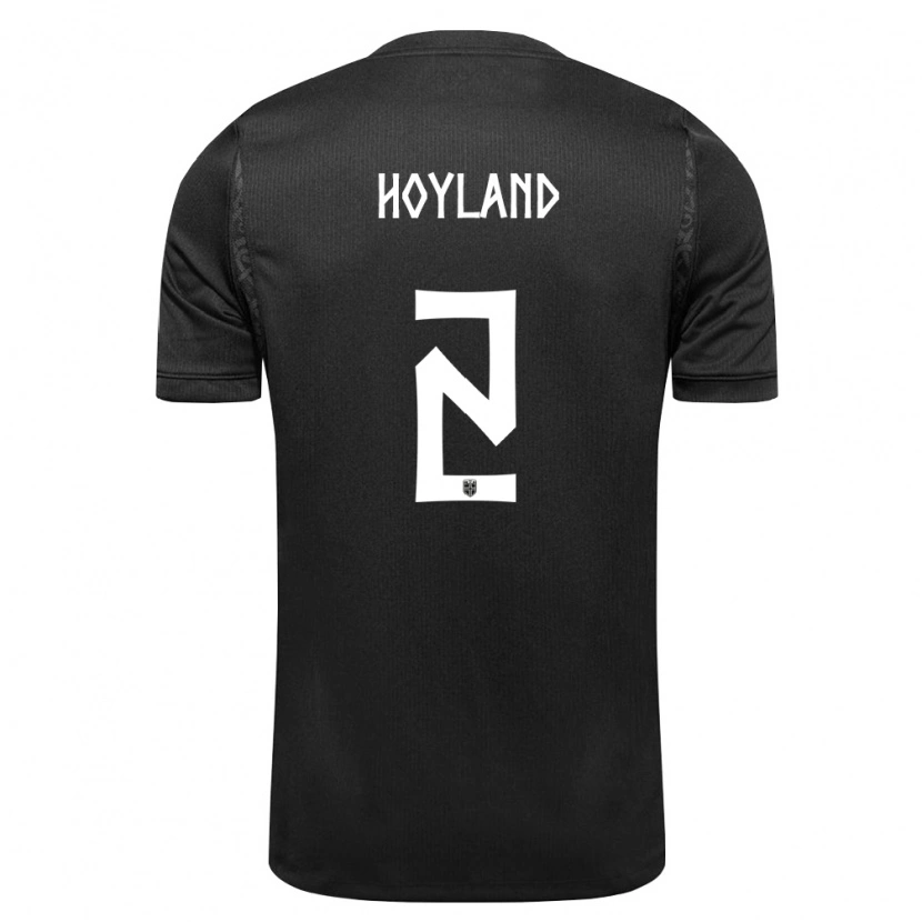 Danxen Hombre Camiseta Noruega Luca Høyland #2 Negro 2ª Equipación 26-28 La Camisa México