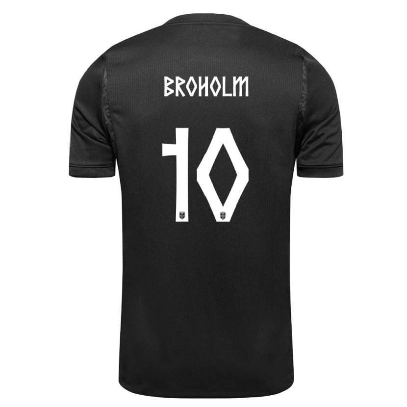 Danxen Hombre Camiseta Noruega Marius Broholm #10 Negro 2ª Equipación 26-28 La Camisa México