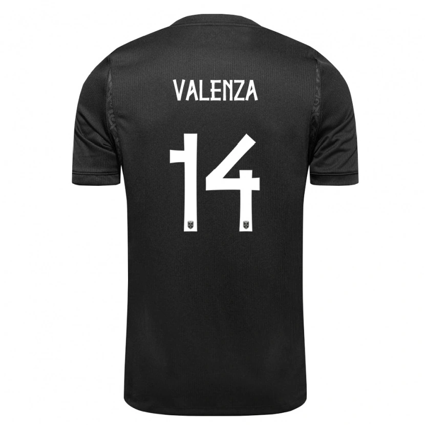 Danxen Hombre Camiseta Noruega William Kaldråstøyl Valenza #14 Negro 2ª Equipación 26-28 La Camisa México