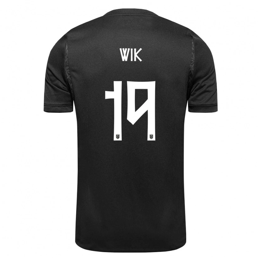 Danxen Hombre Camiseta Noruega Nicholas Wik #19 Negro 2ª Equipación 26-28 La Camisa México