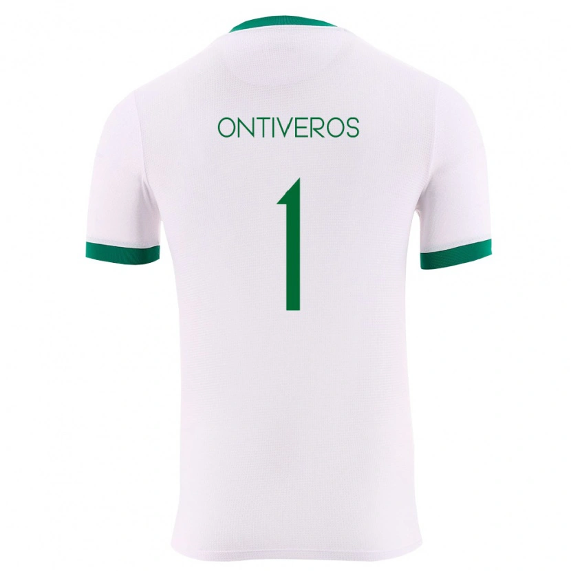 Danxen Hombre Camiseta Bolivia Mel Ontiveros #1 Blanco Verde Rojo 2ª Equipación 26-28 La Camisa México