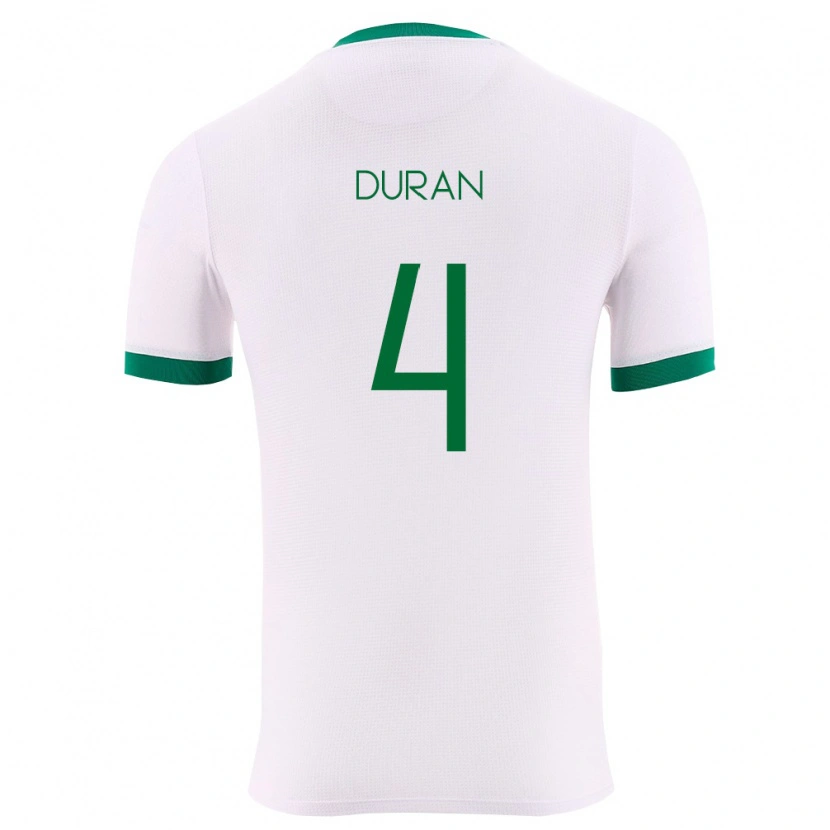 Danxen Hombre Camiseta Bolivia Denilson Durán #4 Blanco Verde Rojo 2ª Equipación 26-28 La Camisa México
