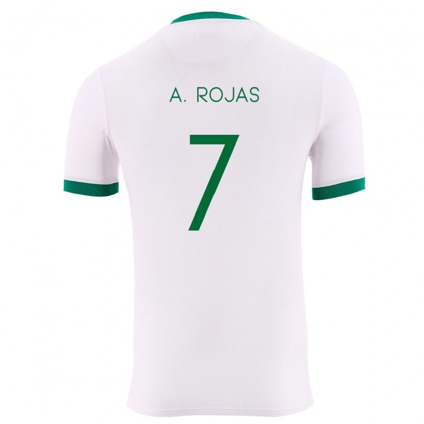 Danxen Hombre Camiseta Bolivia Ana Paula Rojas #7 Blanco Verde Rojo 2ª Equipación 26-28 La Camisa México