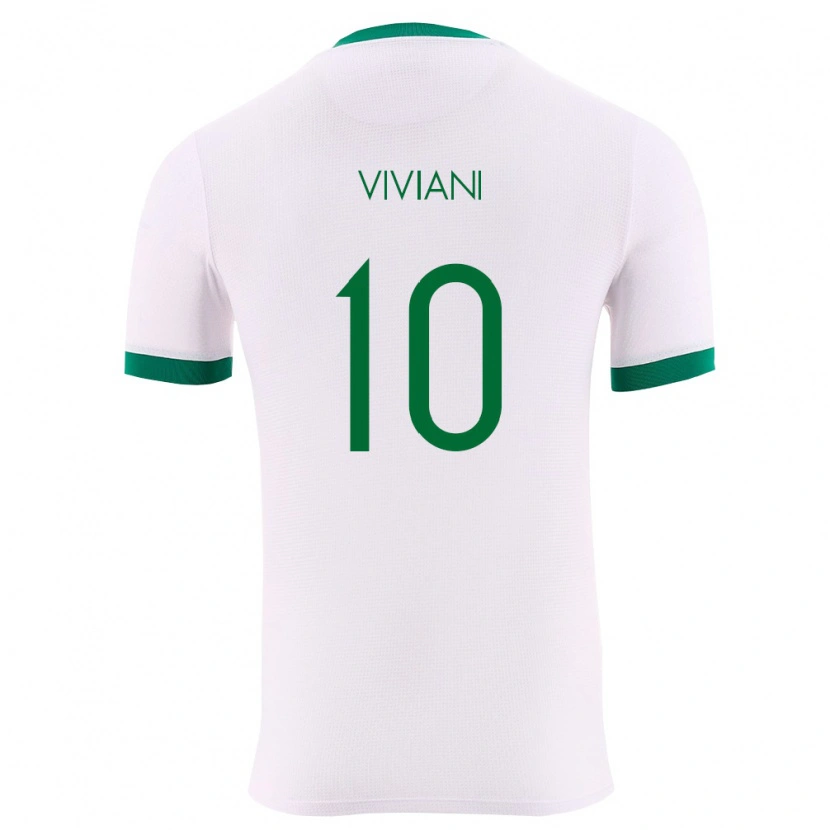 Danxen Hombre Camiseta Bolivia Leonardo Viviani #10 Blanco Verde Rojo 2ª Equipación 26-28 La Camisa México