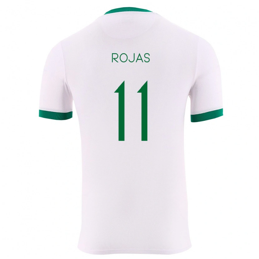 Danxen Hombre Camiseta Bolivia Jairo Rojas #11 Blanco Verde Rojo 2ª Equipación 26-28 La Camisa México