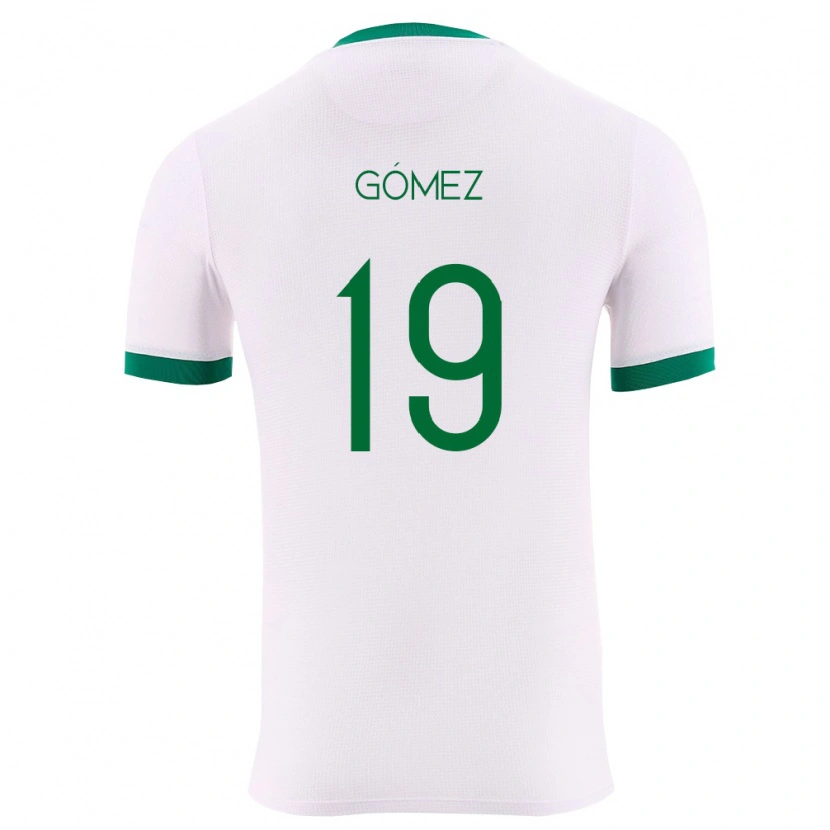 Danxen Hombre Camiseta Bolivia Richet Gómez #19 Blanco Verde Rojo 2ª Equipación 26-28 La Camisa México