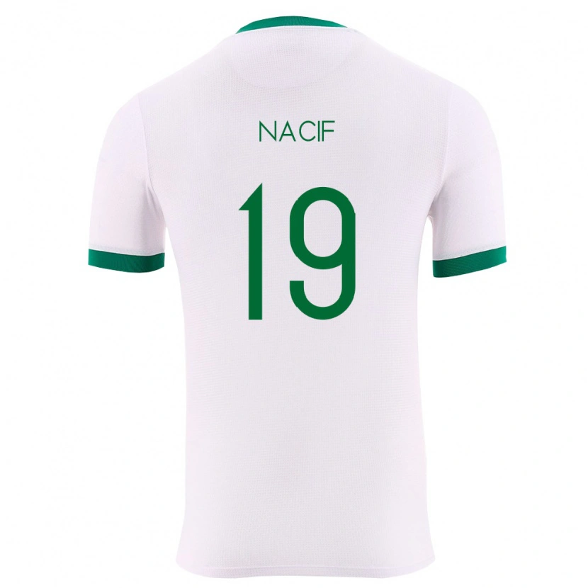 Danxen Hombre Camiseta Bolivia Nabil Nacif #19 Blanco Verde Rojo 2ª Equipación 26-28 La Camisa México