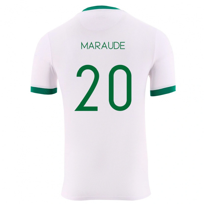 Danxen Hombre Camiseta Bolivia Jesús Maraude #20 Blanco Verde Rojo 2ª Equipación 26-28 La Camisa México
