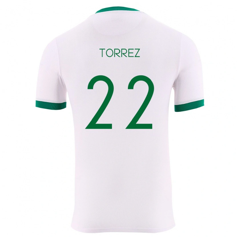 Danxen Hombre Camiseta Bolivia Marcelo Torrez #22 Blanco Verde Rojo 2ª Equipación 26-28 La Camisa México