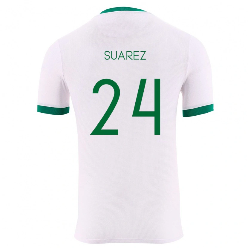 Danxen Hombre Camiseta Bolivia Marcelo Suárez #24 Blanco Verde Rojo 2ª Equipación 26-28 La Camisa México