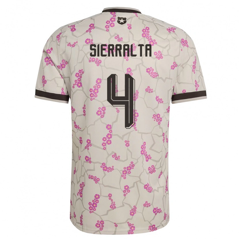 Danxen Hombre Camiseta Chile Francisco Sierralta #4 Blanco Púrpura 2ª Equipación 26-28 La Camisa México