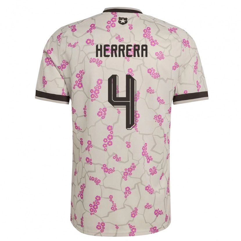 Danxen Hombre Camiseta Chile Claudia Herrera #4 Blanco Púrpura 2ª Equipación 26-28 La Camisa México